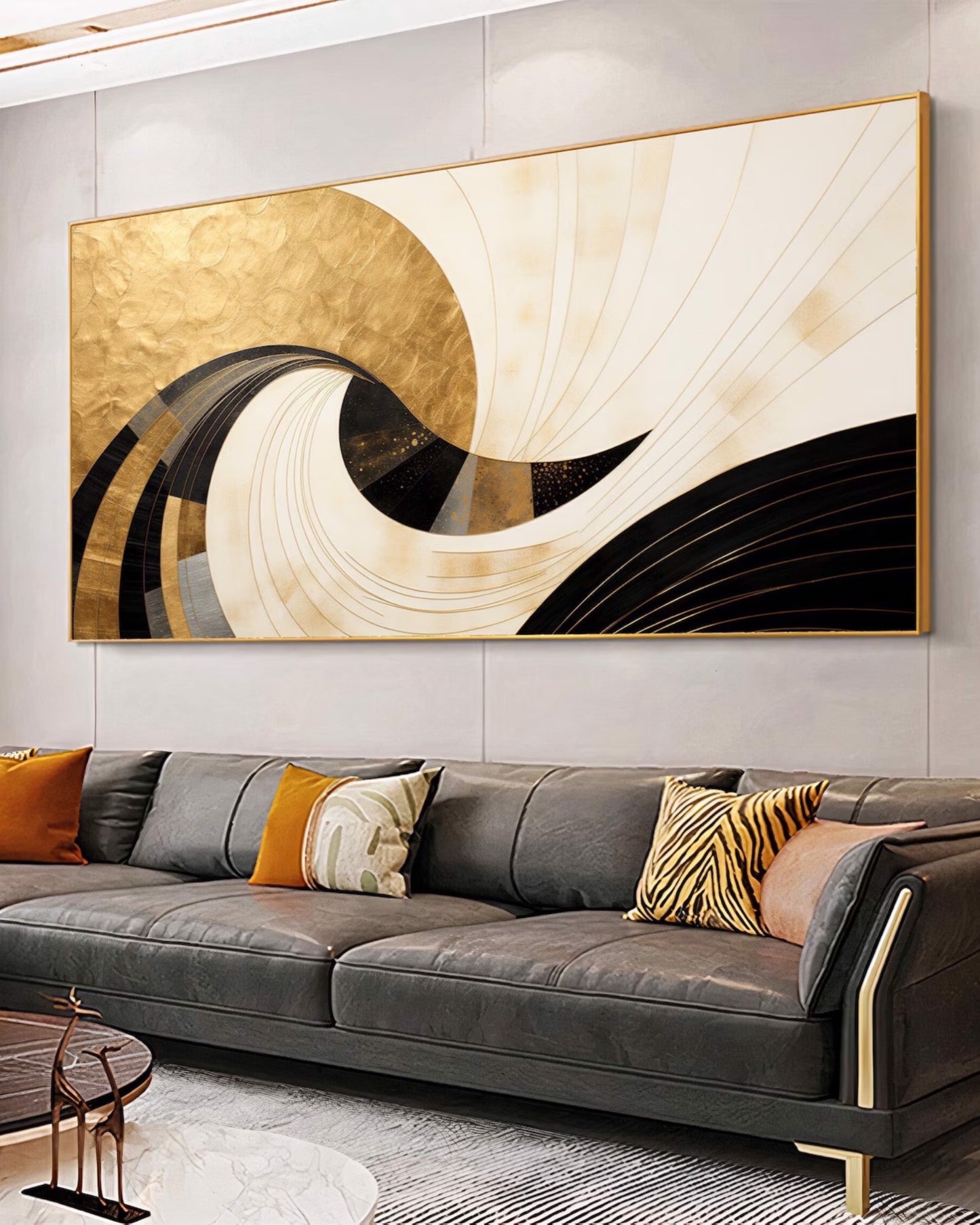 Espiral Dorada — Lienzografía Canvas Premium