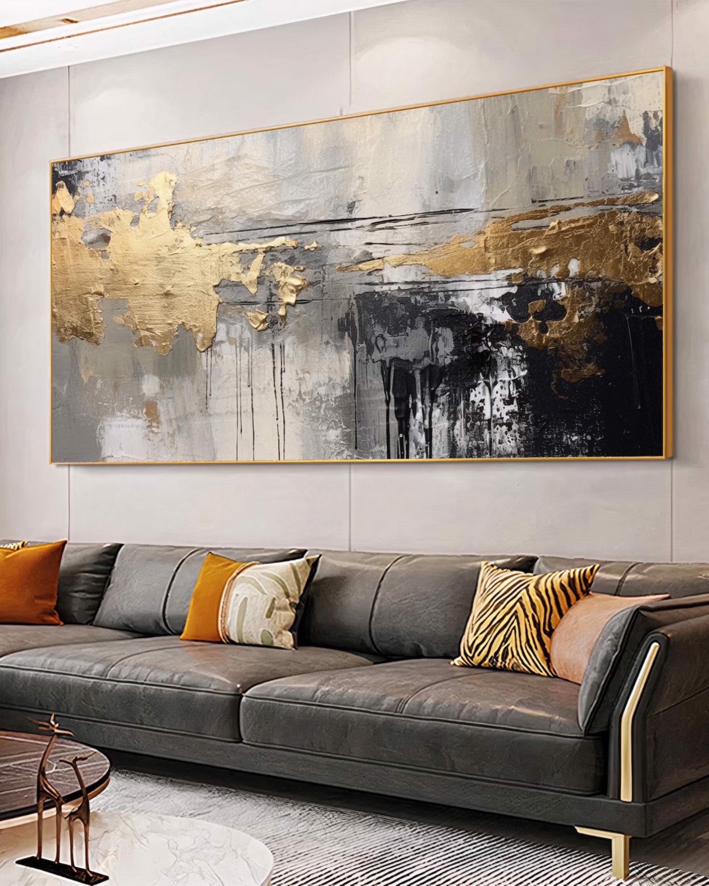 Tormenta Dorada — Lienzografía Canvas Premium