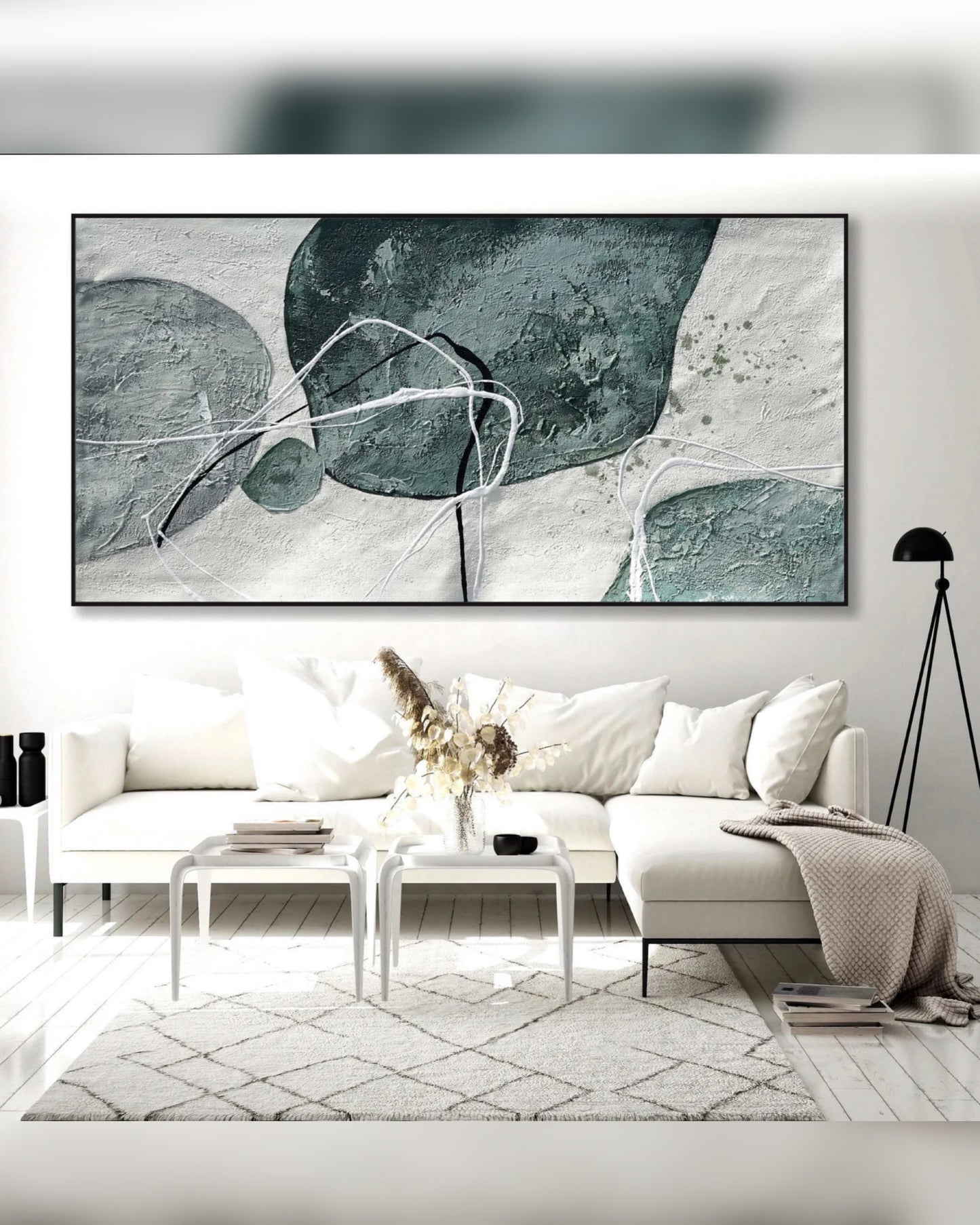 Círculos de Piedra — Pintura Original a Mano