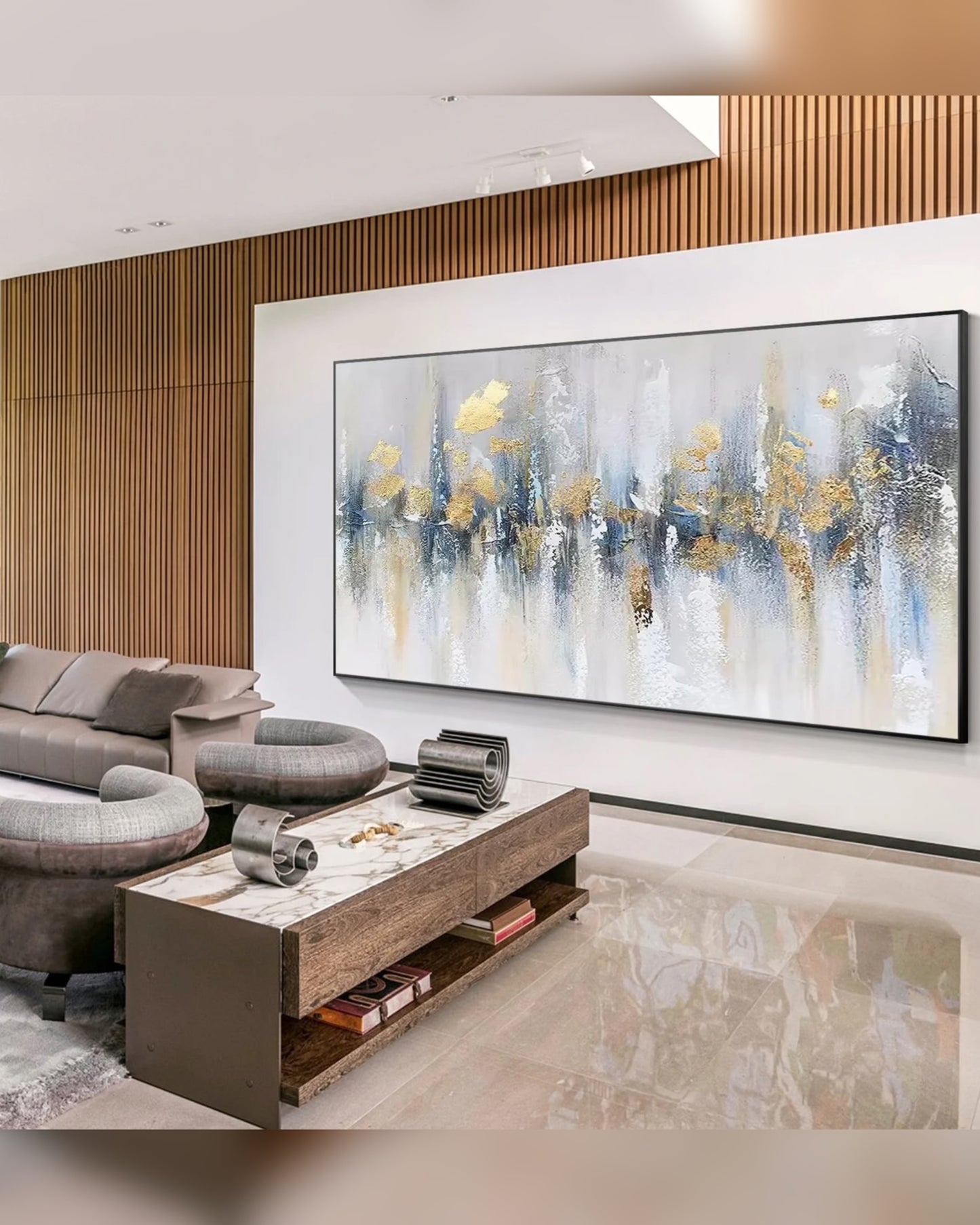 Glaciar Dorado — Lienzografía Canvas Premium