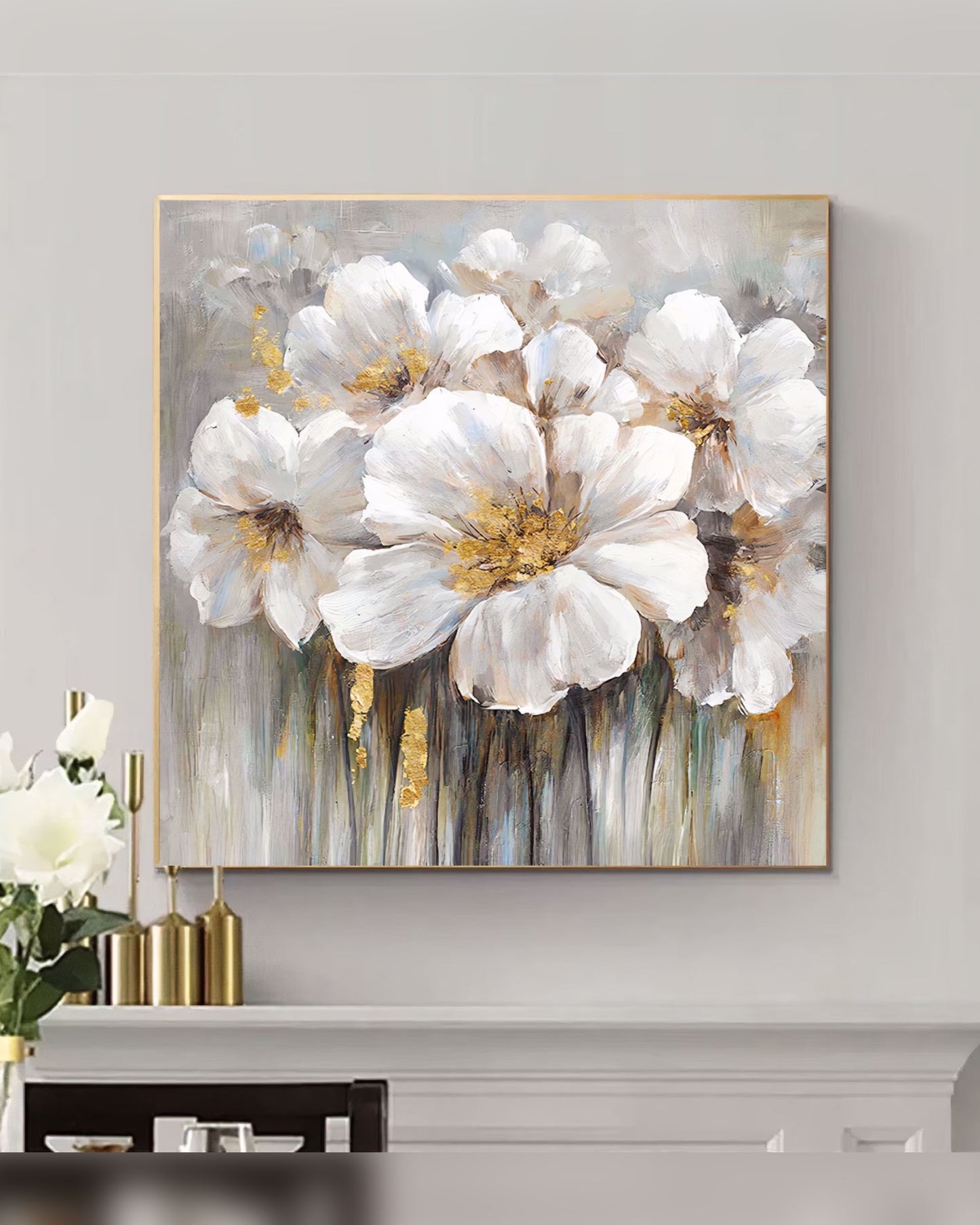 Jardín Blanco — Lienzografía Canvas Premium