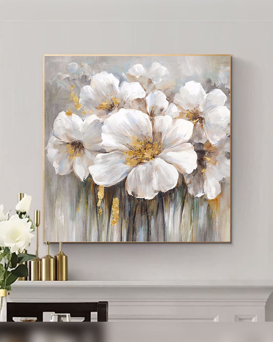 Jardín Blanco — Lienzografía Canvas Premium