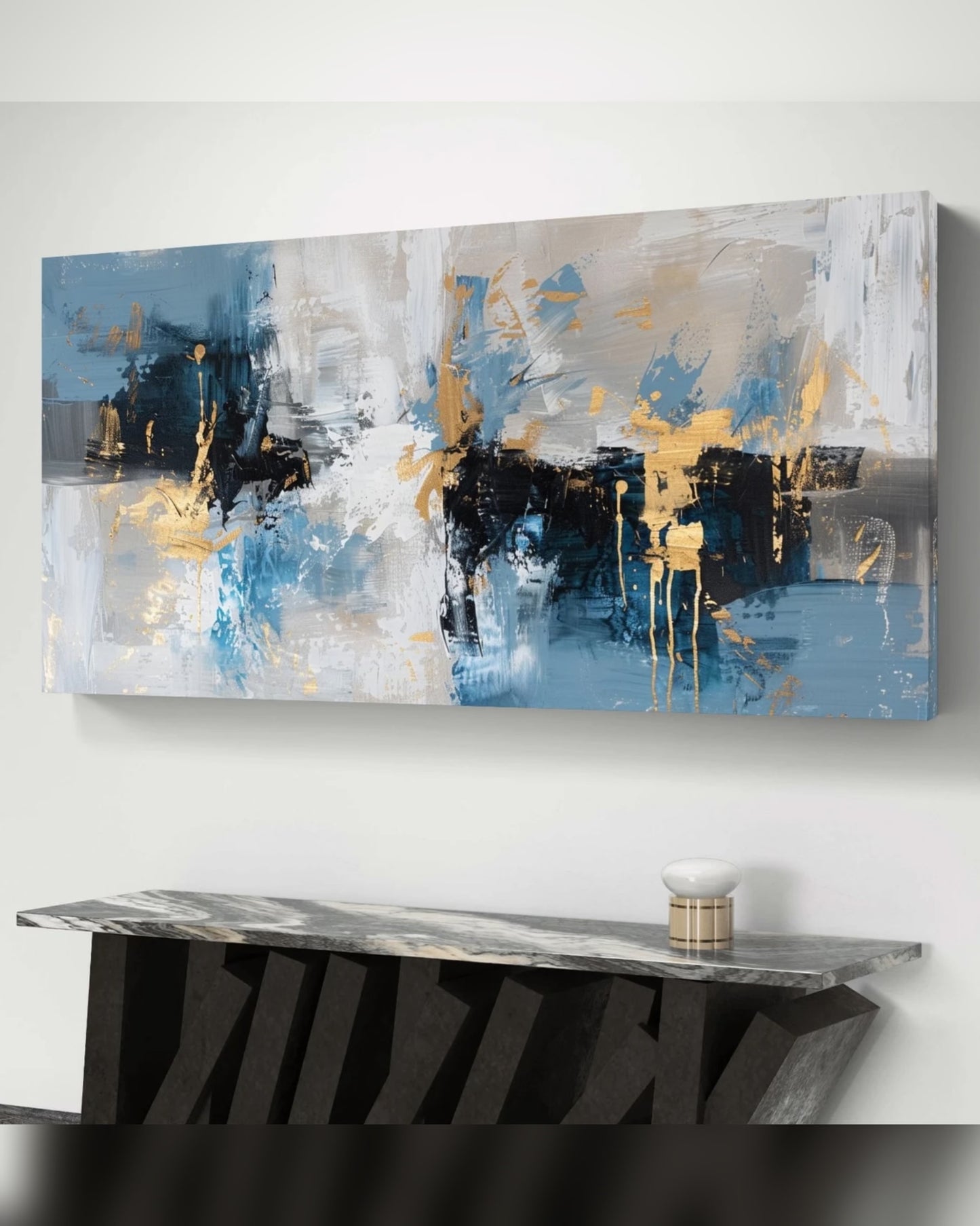 Tormenta Azul — Lienzografía Canvas Premium